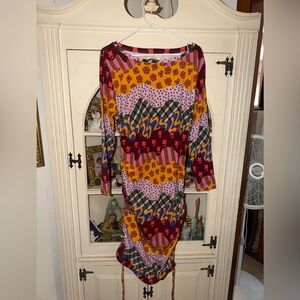 Colorful Patterned Women's Dress